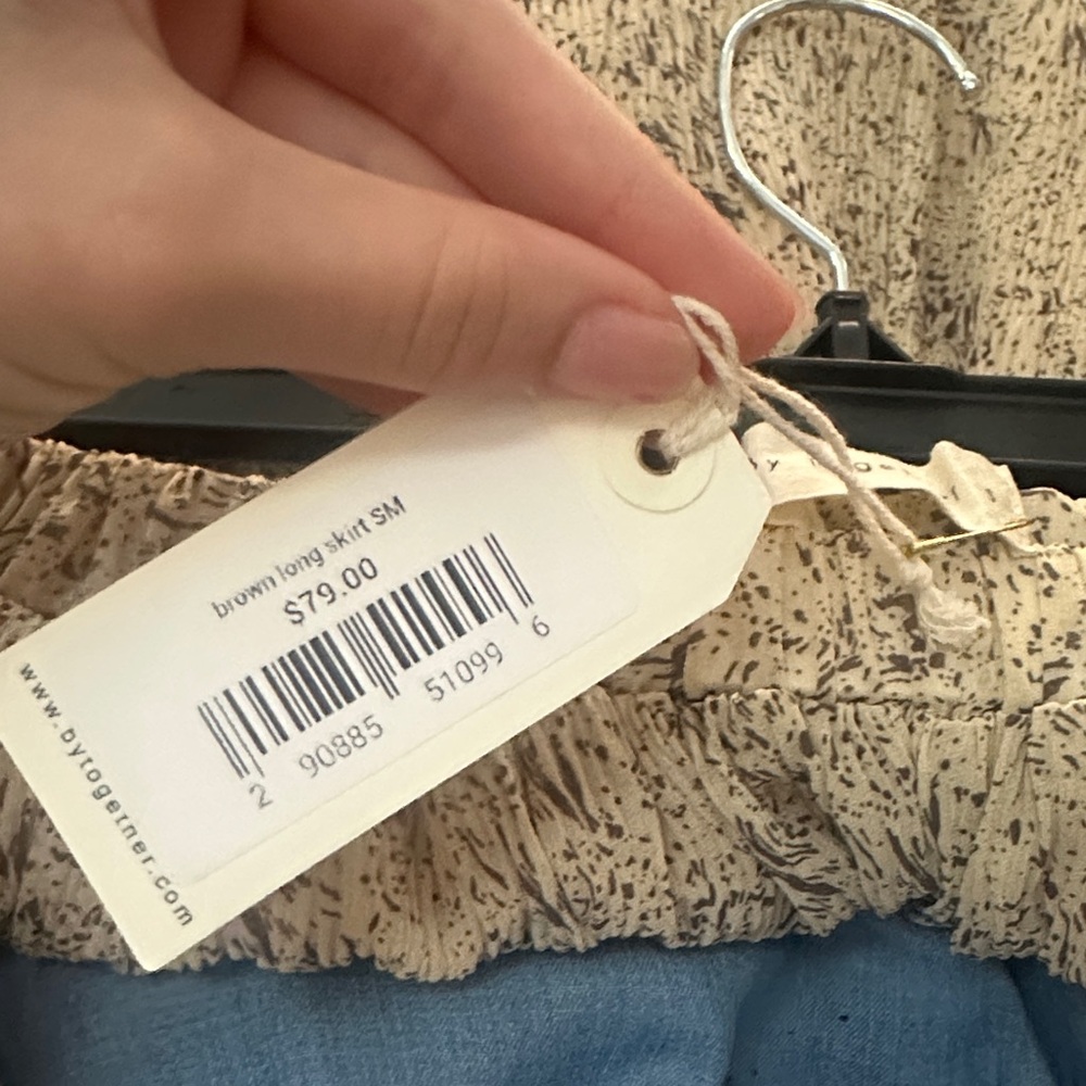 By Together Cream Floral Maxi Skirt - Picture 4 of 4